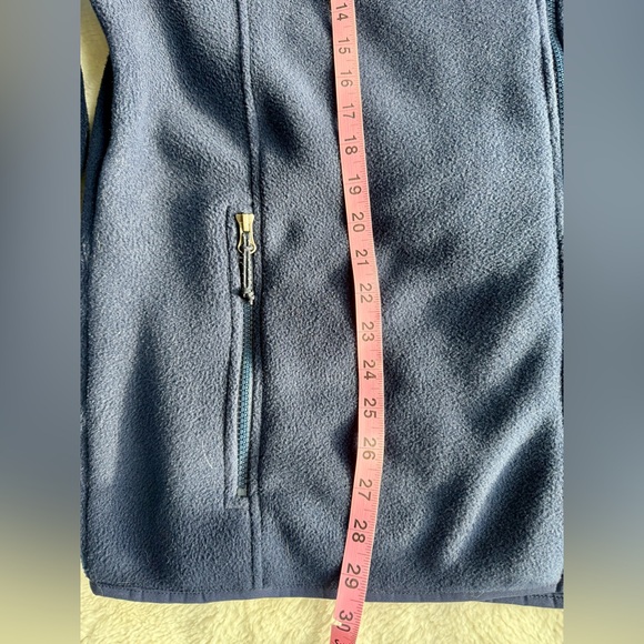 L.L.Bean Navy Full Zip Fleece Jacket XL Outdoor Cozy Core - Picture 6 of 8